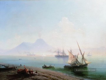  russisch - die Bucht von Neapel am Morgen 1877 Verspielt Ivan Aiwasowski russisch